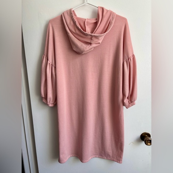 Gaze Pink Hoodie Dress (or long hoodie) - Picture 3 of 6